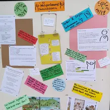 Mitspielwand Deutschdidaktik (Tag der offenen T&uuml;r 2023)