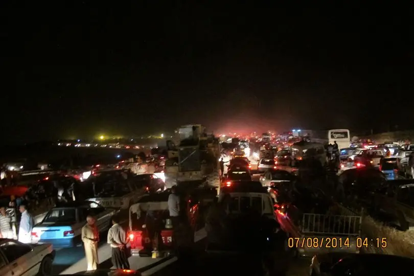 Flucht aus Baghdeda am 6. August 2014