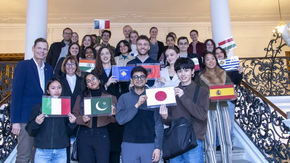 Gruppenbild der Internationals im Landratsamt