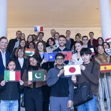 Gruppenbild der Internationals im Landratsamt