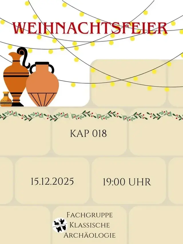 15.12. Weihnachtsfeier Arch&auml;ologie