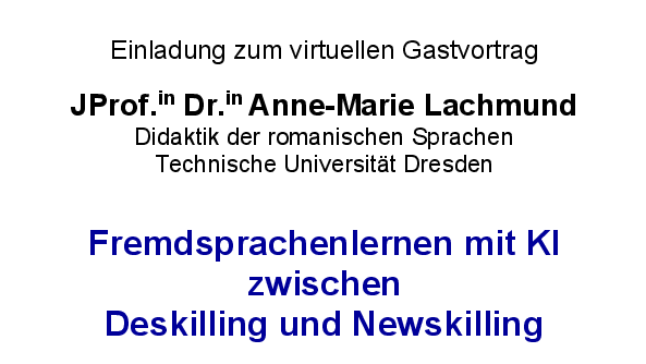Fremdsprachenlernen mit KI zwischen Deskilling und Newskilling