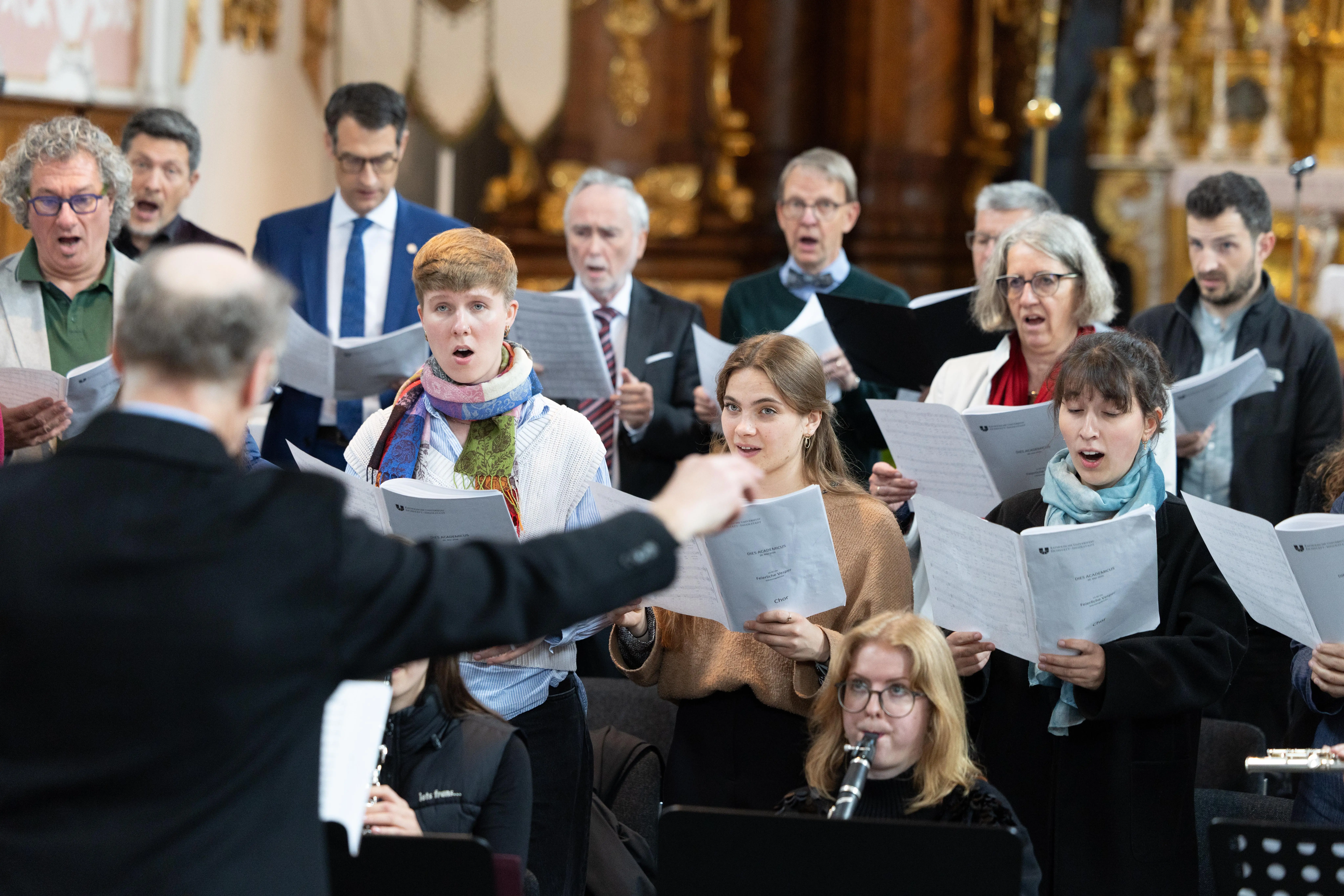 Chor bei der Vesper