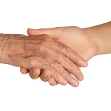 Ältere und jüngere Hand
