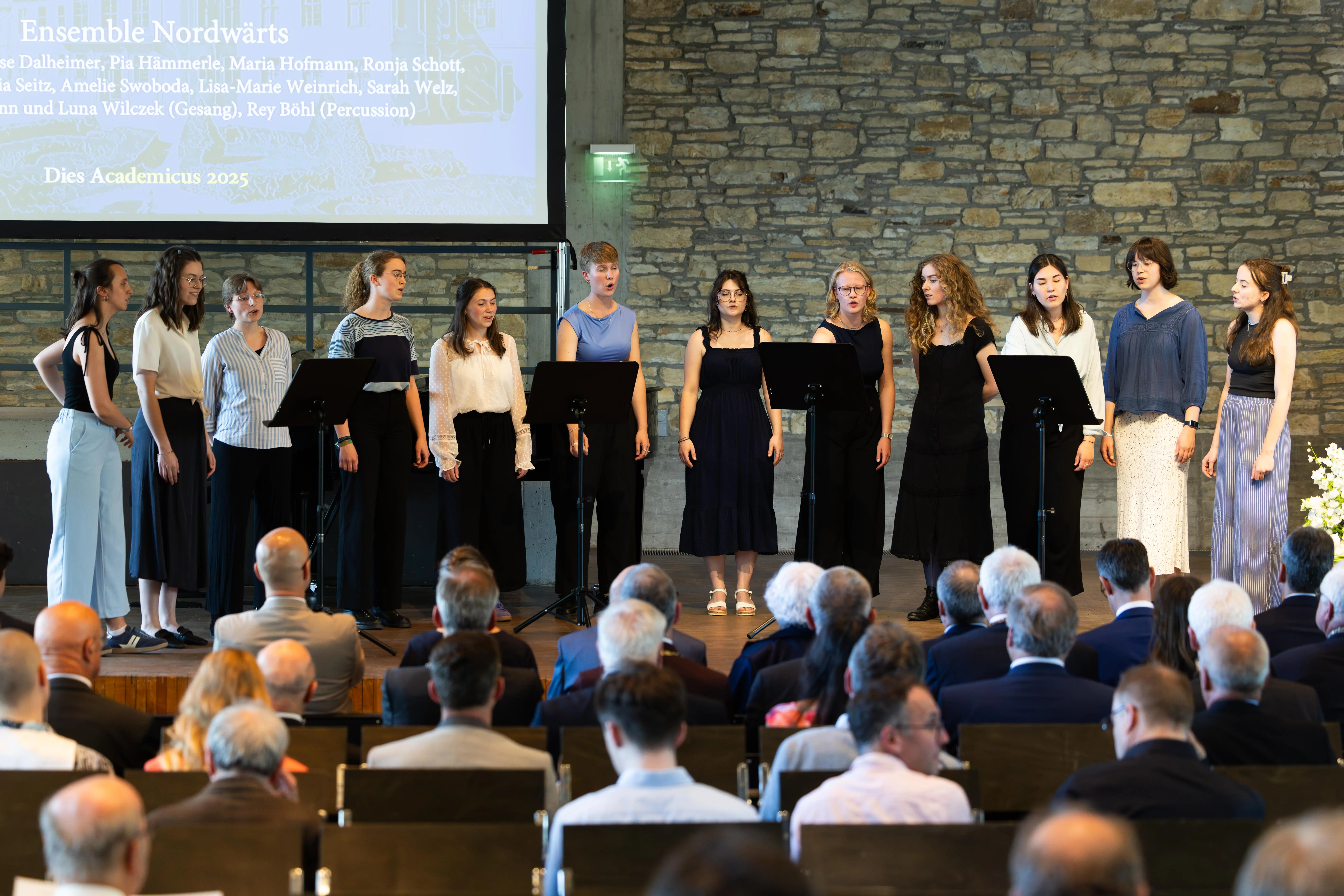 Musikalische Gestaltung des Festakts durch das studentische Ensemble "Nordwärts"