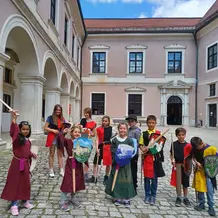Kindergruppe auf der Willibaldsburg