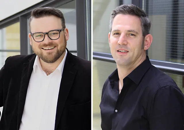Dr. Simon Dudek (links) und Prof. Dr. Christian Steiner