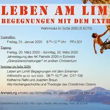 Plakat Leben am Limit