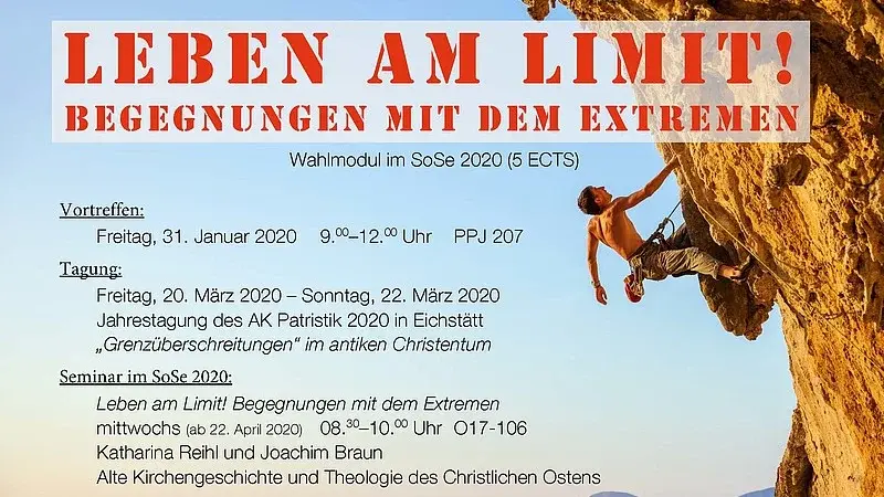 Plakat Leben am Limit