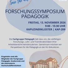 Forschungssymposium P&auml;dagogik