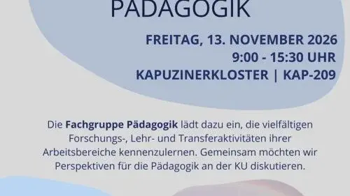 Forschungssymposium P&auml;dagogik