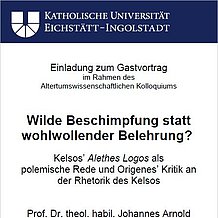 Gastvortrag Prof. Dr. theol. habil. Johannes Arnold