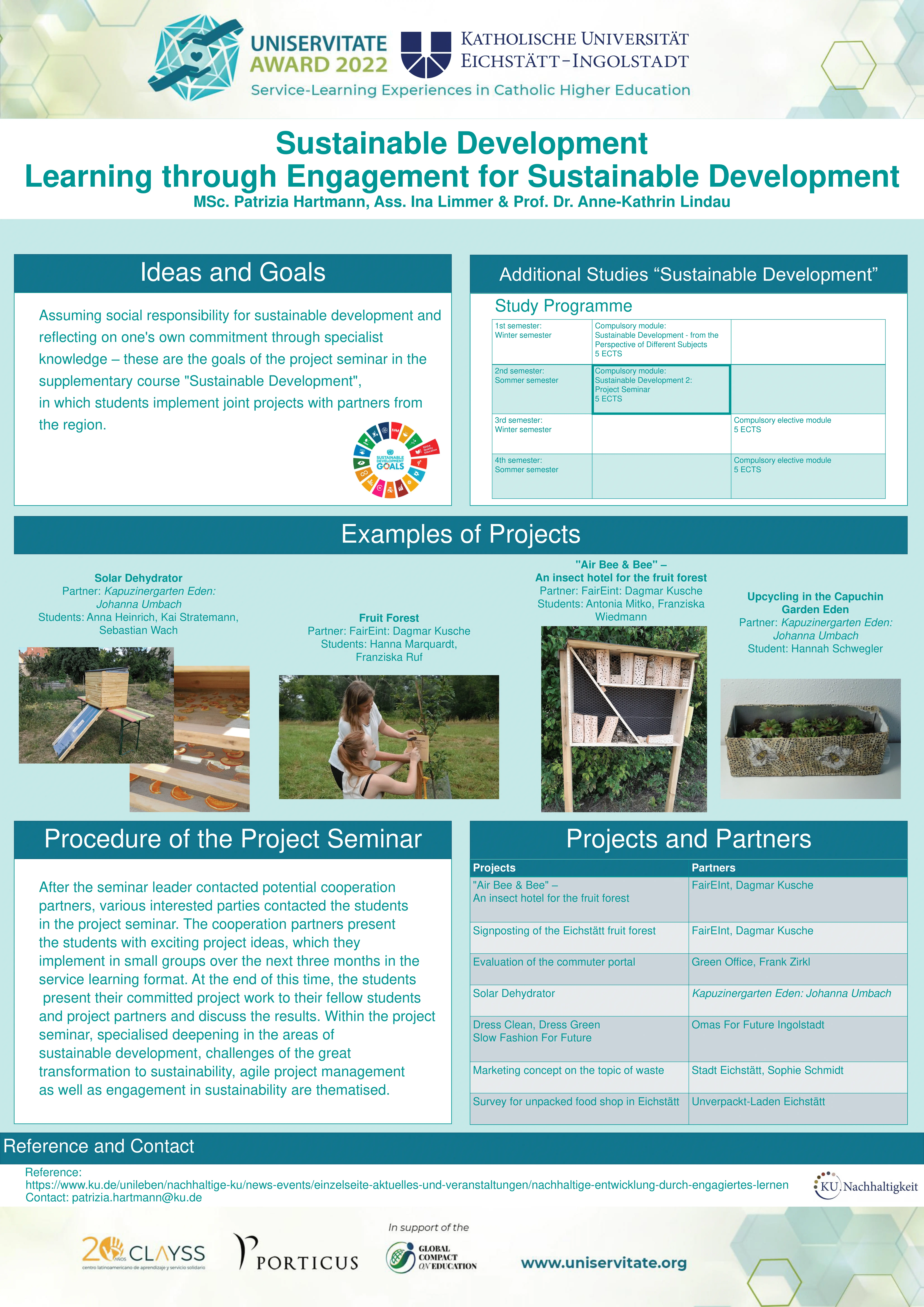 Lindau, A.-K. & Limmer, I.: Sustainable Development 2 (project seminar) Learning through engagement for sustainable development