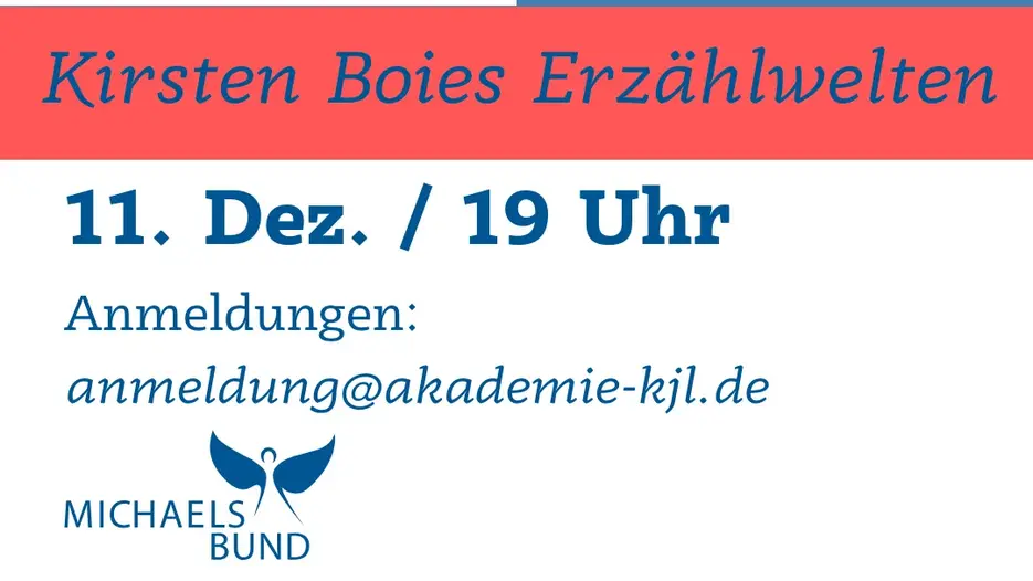 Kirsten Boies Erzählwelten: Online-Lesung am 11.12.2025