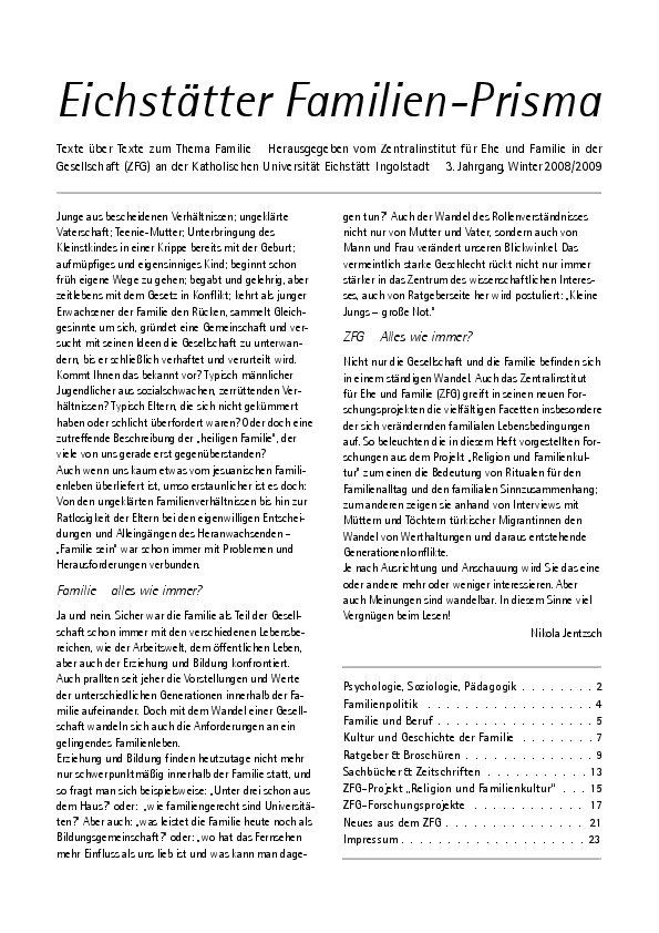 Familien-Prisma 2008