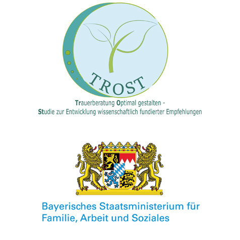 2Logos: TROST & Bayerisches Staatsministerium für Familie, Arbeit und Soziales 