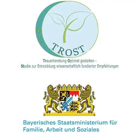 2Logos: TROST & Bayerisches Staatsministerium für Familie, Arbeit und Soziales 