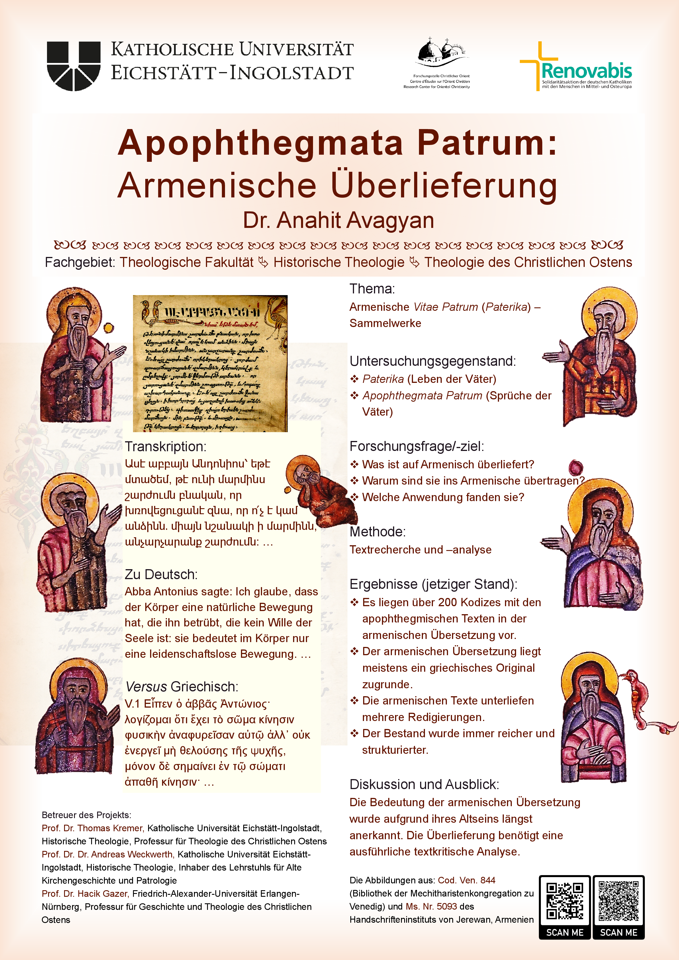 Anahit Avagyan, Apophthegmata Patrum: Armenische Überlieferung