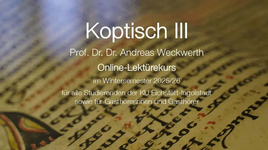 [Translate to English:] Koptisch III