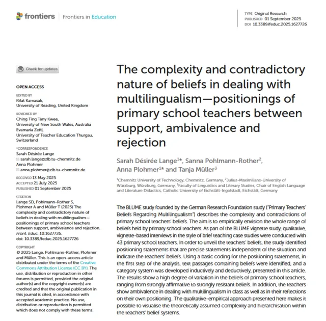 Beliefs Multilingualism