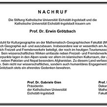 Nachruf Prof. Dr. Grötzbach