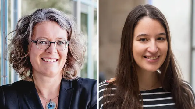Prof. Dr. Simone Birkel (links) und Svenja Stumpf