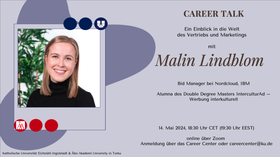 Career Talk 14. Mai 2024: Malin Lindblom