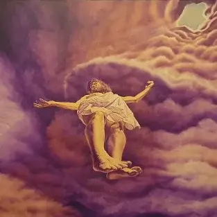Gemälde: Jesus fährt in den Himmel auf.