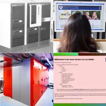 Vier verschiedene Bilder aus dem IT-Bereich