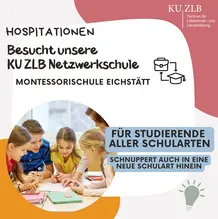 Plakat Hospitation Montesssorischule