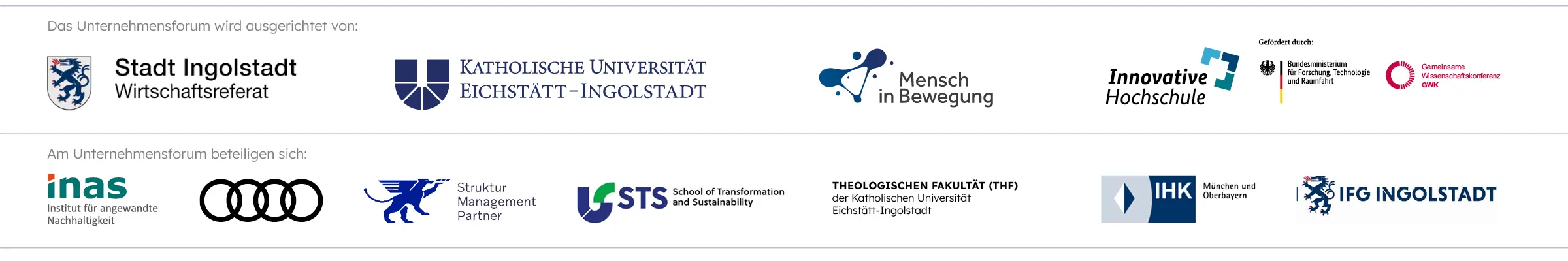 Footer mit Logos