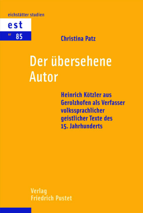 Cover der Publikation "Der übersehene Autor"