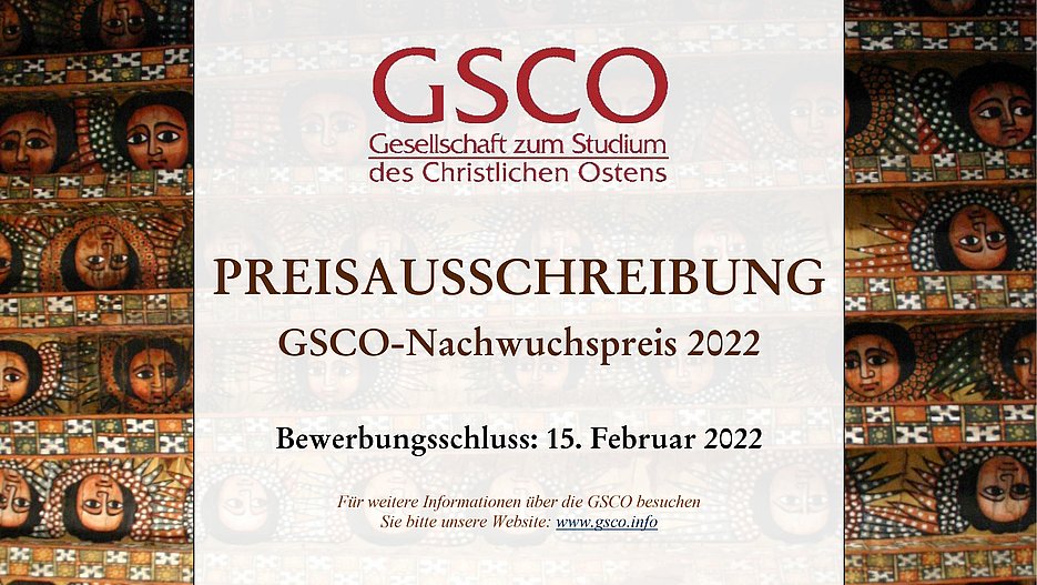 Titelbild GSCO Nachwuchspreis 2022
