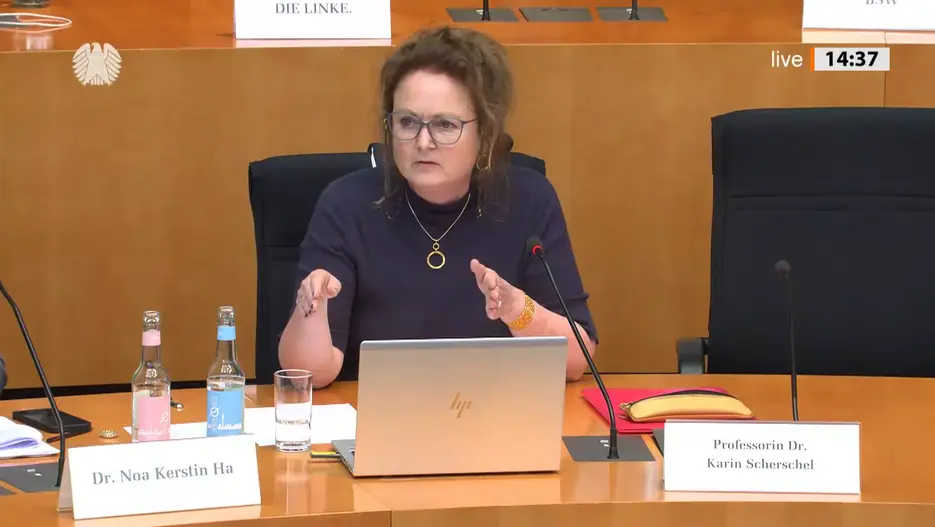 Karin Scherschel im Bundestag