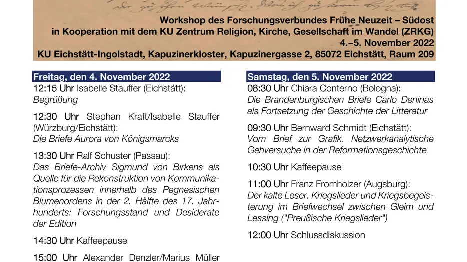 Briefe und Briefkultur in der Frühen Neuzeit
