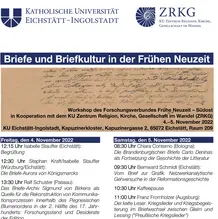 Briefe und Briefkultur in der Frühen Neuzeit