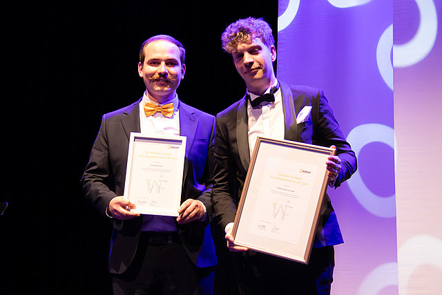 Mit dem WFI-Spirit-Award wurden Andreas Ruhsert und Philipp Landwehr ausgezeichnet.