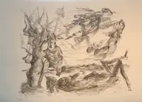 Grafik zu Cervantes' Don Quichote