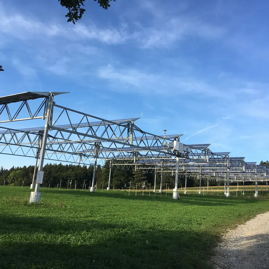 Agrophotovoltaikanlage Heggelbach (Foto: Zademach)