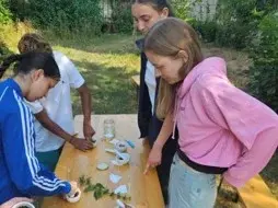 Workshop mit Pflanzenfarben