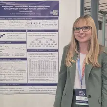 Veronika Wachslander at the poster session