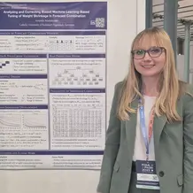 Veronika Wachslander bei der Poster Session
