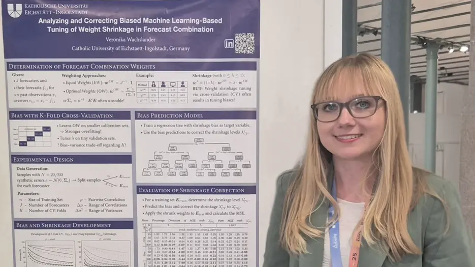 Veronika Wachslander bei der Poster Session