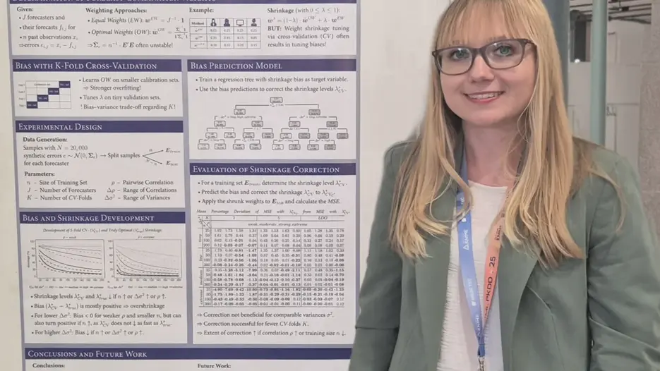 Veronika Wachslander at the poster session