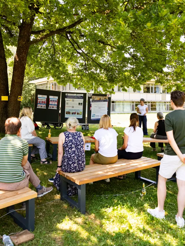 Bei der Eröffnung des Outdoor Classroom