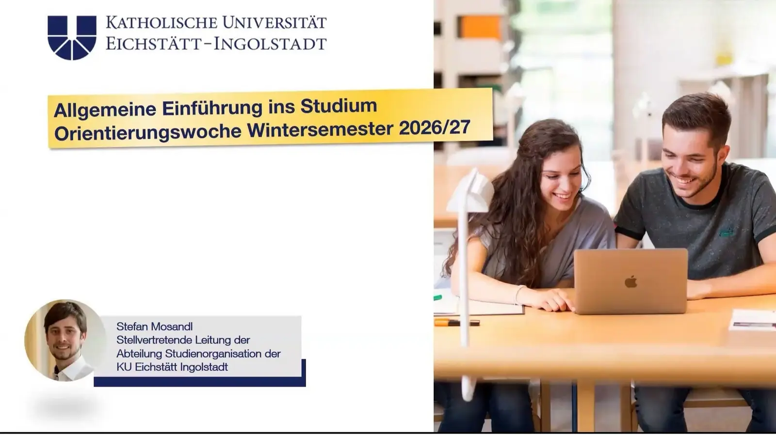Titelbild Erstsemestereinführung