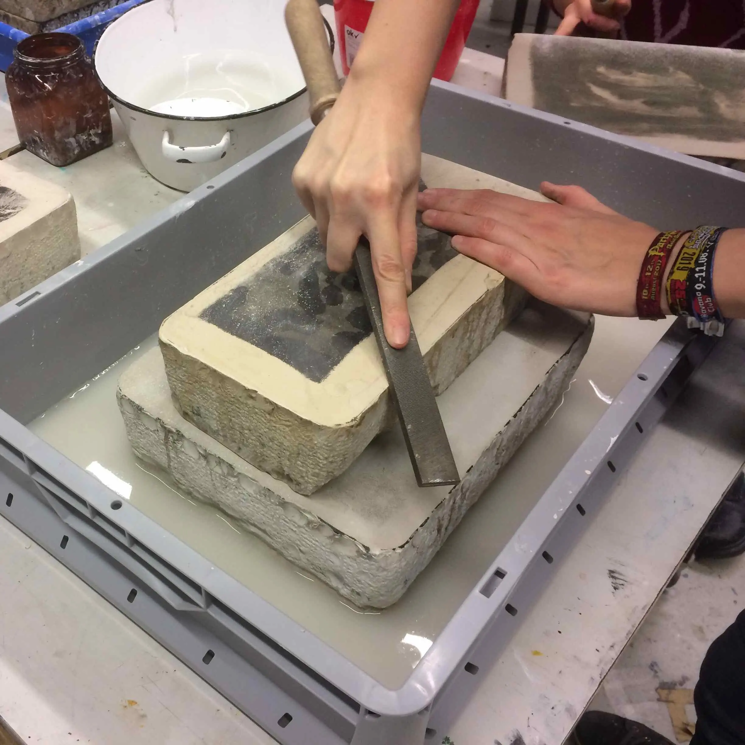 Jodi Le Bigre, Course Stone Lithography, Nov. 2019