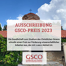 Anschreiben GSCO-Preis 2023