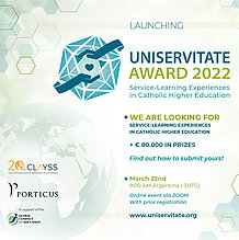 Einladung zum Launch des UNISERVITATE Global Award 2022