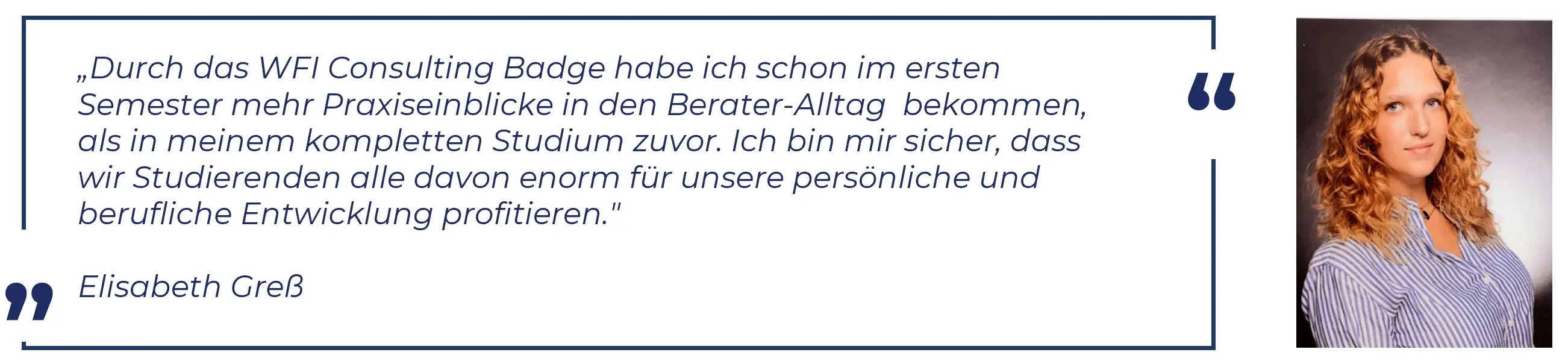 Aussagen unserer Studierenden